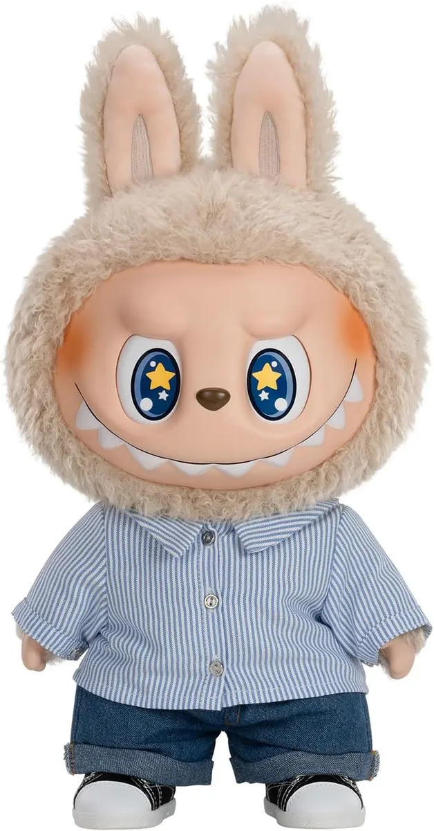 POP MART THE Monsters - FLIP with ME Vinyl Plush LABUBU Doll Figure, 15.75 inches Height, Stuffed Toys for Modern Home Decor, Collectible Toy Set for Desk Accessories, 1PC