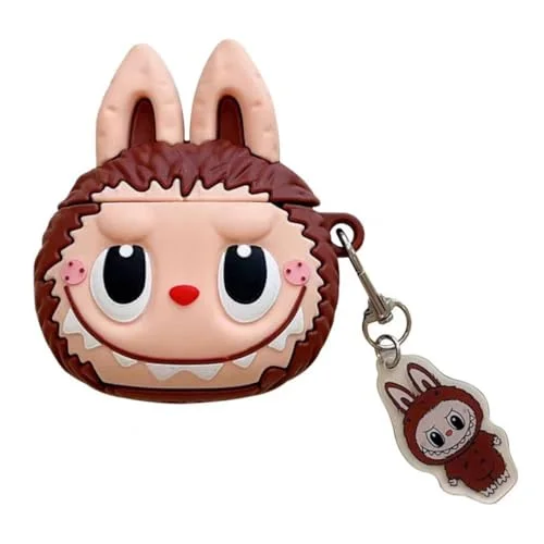 QYFZXLV Silicone Case for AirPods 2nd/1st Generation Earbuds with Keychain,Cute Cartoon Popular Anime Design Shockproof Headphone Covers for AirPods 1 & 2
