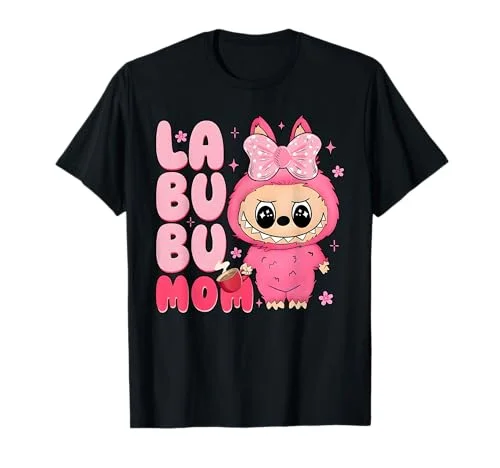 Coquette Bow Labubu Mom Monsters Labubu Lover Men Women Kid T-Shirt