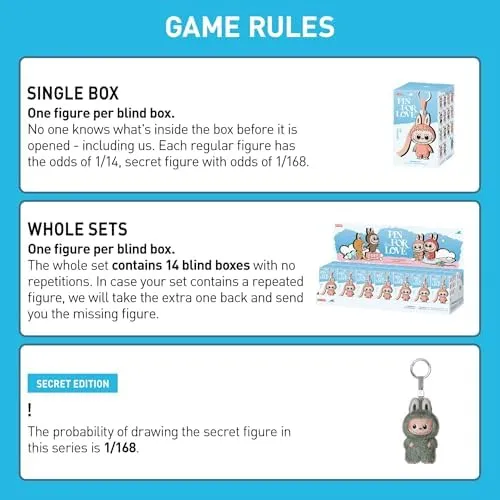 POP MART THE Monster LABUBU Pin for Love (N-Z) Blind Box, Single Box | Mystery Box Keychain – Vinyl Plush Pendant, Bag Charms, Collectible Holiday & Birthday Gift for Kids & Adults, Single Box - Image 3