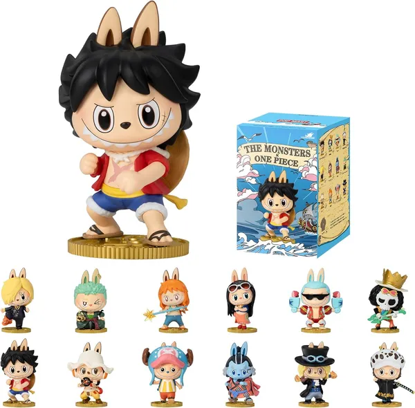 POP MART THE Monsters × One Piece Series Figures Blind Box Figures, Random Design Action Figures Collectible Toys, Holiday Birthday Gifts for Girls and Boys, Anime Fans, Single Box - Image 9