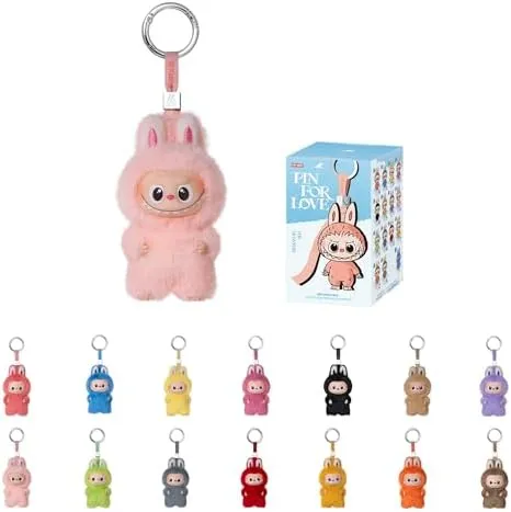 POP MART THE Monster LABUBU Pin for Love (N-Z) Blind Box, Single Box | Mystery Box Keychain – Vinyl Plush Pendant, Bag Charms, Collectible Holiday & Birthday Gift for Kids & Adults, Single Box - Image 2