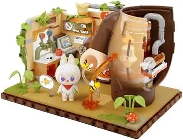 POP MART THE Monsters Forest Secret Base Series Blocks - Juice Maker, Labubu Building Toy Set, Interactive Building Toy for Kids, Boys, and Girls - Image 4