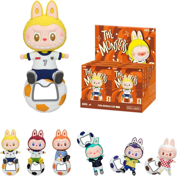 POP MART THE MONSTERS × FIFA SERIES - Bottle Opener Fridge Magnet Blind Box, Cute LABUBU Home Decor, FIFA World Cup 2026 Merchandise, Gift for Housewarming Party Soccer Fans, Single Box - Image 7