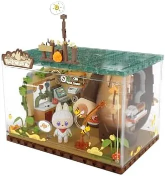 POP MART THE Monsters Forest Secret Base Series Blocks - Juice Maker, Labubu Building Toy Set, Interactive Building Toy for Kids, Boys, and Girls - Image 3