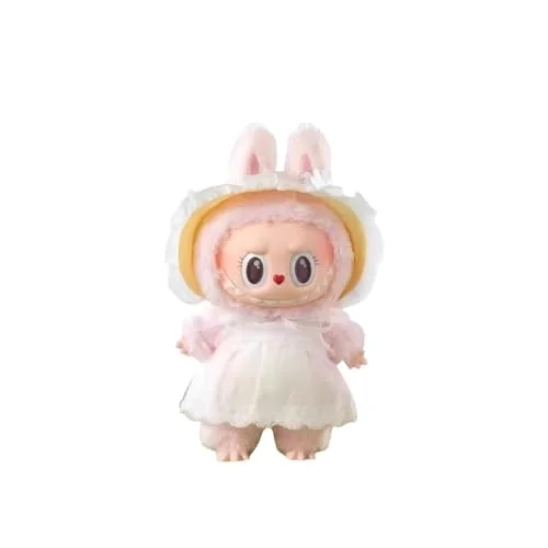 PrimeQuali Labubu keychain, Labubu Macaron monster mokoko series, cute bags, backpacks and key pendants, decorative accessories (Spring flowers)