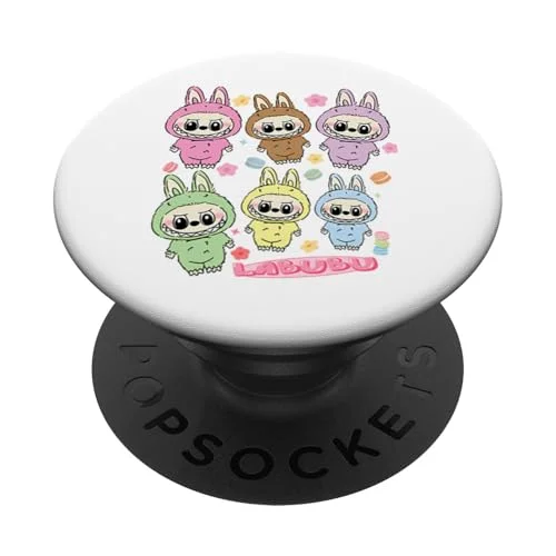Funny Labubu Lover Cute Labubu The Monsters Women PopSockets Adhesive PopGrip