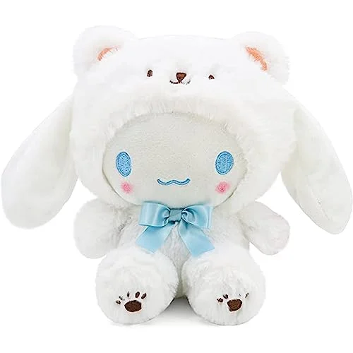 Cartoon Kawaii White Bear Cross-Dressing Series Plush,Soft Plush Doll Cute Soft Toys, Plush Pillow Stuffed Animals Toy Birthday Gifts for Girls Kids (WhiteBear-D-8in)