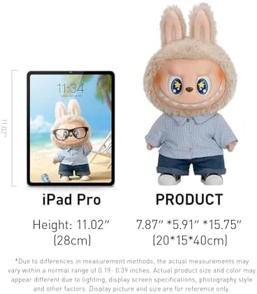 POP MART THE Monsters - FLIP with ME Vinyl Plush LABUBU Doll Figure, 15.75 inches Height, Stuffed Toys for Modern Home Decor, Collectible Toy Set for Desk Accessories, 1PC - Image 5