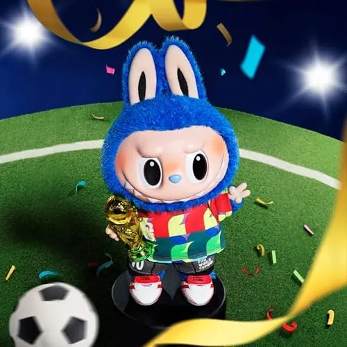 POP MART THE Monsters × FIFA Series - Catch the Win Vinyl Plush Doll, Big Labubu with FIFA World Cup 2026, Gift for Soccer Fans, Teenagers, Adults, Collectibles World Cup Labubu, 14.96 inches Height - Image 3