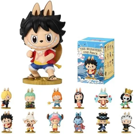 POP MART THE Monsters × One Piece Series Figures Blind Box Figures, Random Design Action Figures Collectible Toys, Holiday Birthday Gifts for Girls and Boys, Anime Fans, Single Box - Image 2