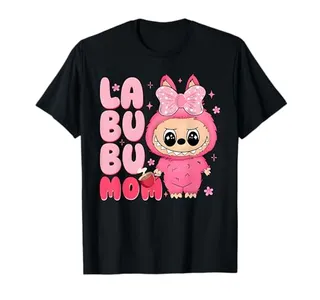 Coquette Bow Labubu Mom Monsters Labubu Lover Men Women Kid T-Shirt