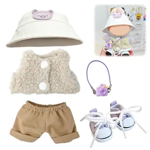 Aerbee Labubu Clothes, Adorable Outfit for 17cm Dolls, Accessories Clothes for Labubu, Cute Collectible Figure for Display and Play, Dress Up Clothes for Labubu Plush Doll, Suitable for Men and Women