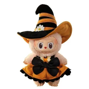 Okunitox Labubu keychain, Labubu Macaron monster mokoko series, cute bags, backpacks and key pendants, decorative accessories (Halloween Witch)