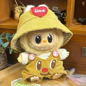 Labubu Clothes for 17cm Doll(NO Doll) - Handcrafted Crochet Set, Clothes for Labubu Macaron Monster Series, Premium Labubu Outfit with Accessories, Stylish Labubu Clothes for Home Collection Doll