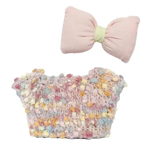 Labubu Clothes 10cm Idol Doll Outfit Handmade Labubu Doll Clothes 2-Piece bow & shirt, labub doll clothing (No Doll) (colorful 2)