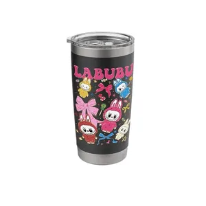Coquette Bow Labubu The Monsters Labubu Lover Men Women Kid Stainless Steel Insulated Tumbler