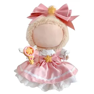 GerdfeiTawtab Clothes for LABUBU Plush Doll, Fashion Doll Clothes Outfit Set Cute Theme Designer Plush Toys Dress Accessories for Collector Fans Display Case (Charm Girl)
