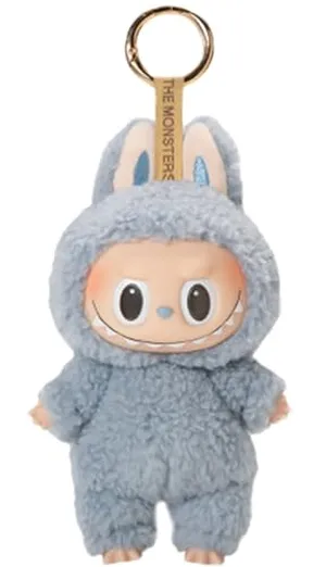 ABMjooyis Labubu Keychain Backpacks Key Pendants Adorable Collectible Plush Doll Hanging Keyring Stress-Relieving Accessory