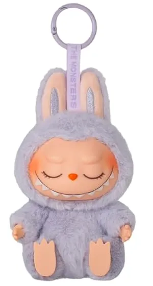LIK EPOCH Labubu Keychain Backpack Key Pendants Plush Doll Hanging Decoration Keyring Gift Stress-Relieving Accessory