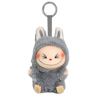 Labubu Keychain, Bag Charms, Backpack Charms, Doll Hanging Backpack Hanging Pendant Gifts (Gray)