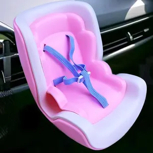 Car Seat for Labubu,Accessories for Labubu Have a Seat with Vent Clips, Pink