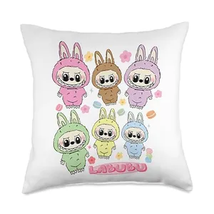 Funny Labubu Lover Cute Labubu The Monsters Women Throw Pillow