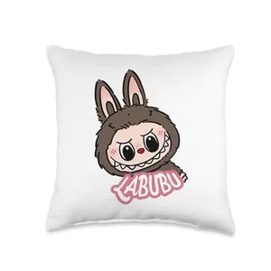 Funny Labubu Lover Cute Labubu The Monsters Men Women Boys Throw Pillow