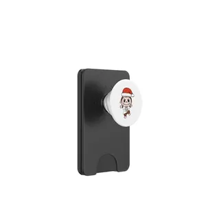 Funny Joke Squeeze Me So Hard I Fart Labubu Santa Christmas PopSockets PopWallet for MagSafe