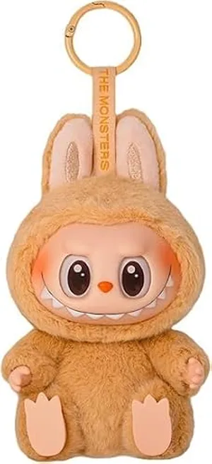 Kawaii Plush Doll Labubu Keychain, Cute Labubu Doll Plush Keychain, Collection Toy Monster Series keychains, Labubu Accessories Hanging Pendant Decoration For Backpack, Car, Bag, Bedside (Include Box)